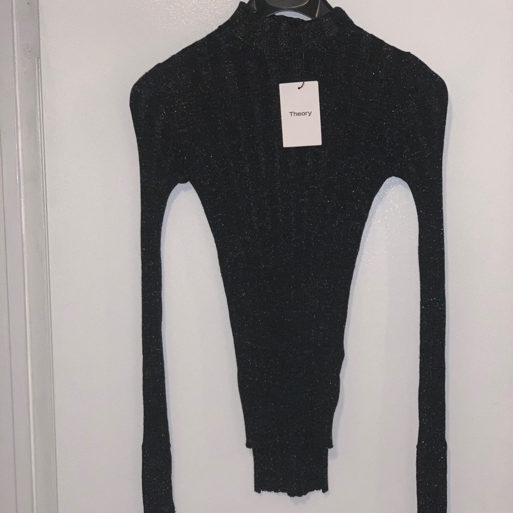 Theory Wide Rib Mock